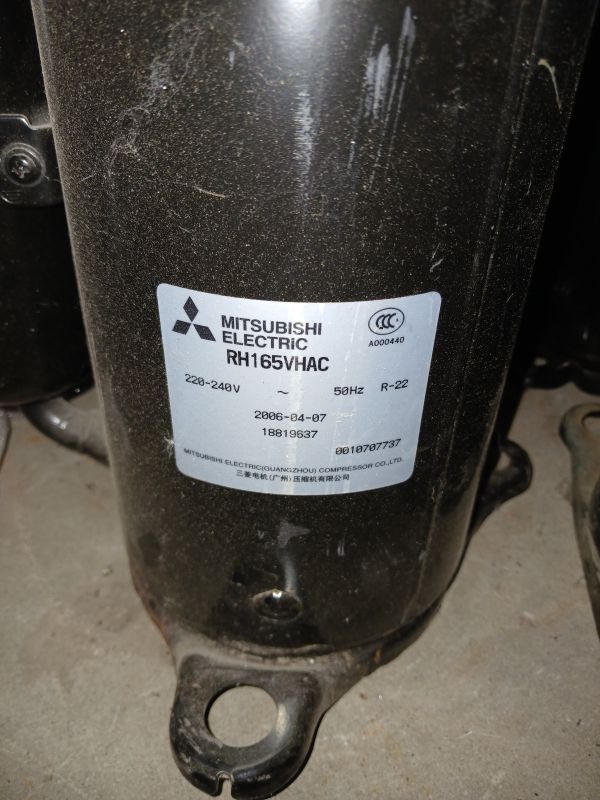 Компресор ротаційний Mitsubishi Electric RH165VHAC