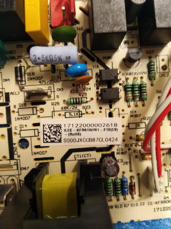 Плата Midea 17122000002618 внутрішнього блоку кондиціонера