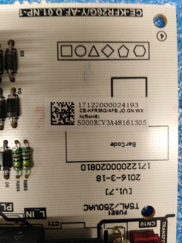 Плата Midea 17122000024193 внутрішнього блоку кондиціонера