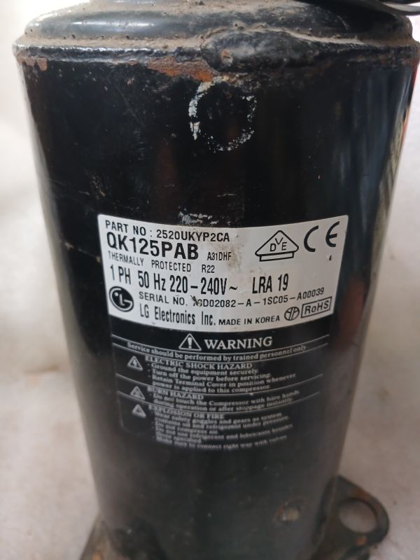 Компресор ротаційний LG QK125PAB(7000BTU)